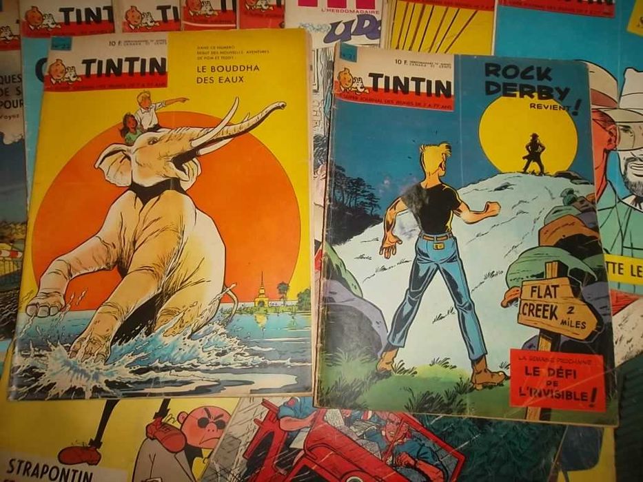 TINTIN (edição francesa) - Lote 29 revistas de 1962/63