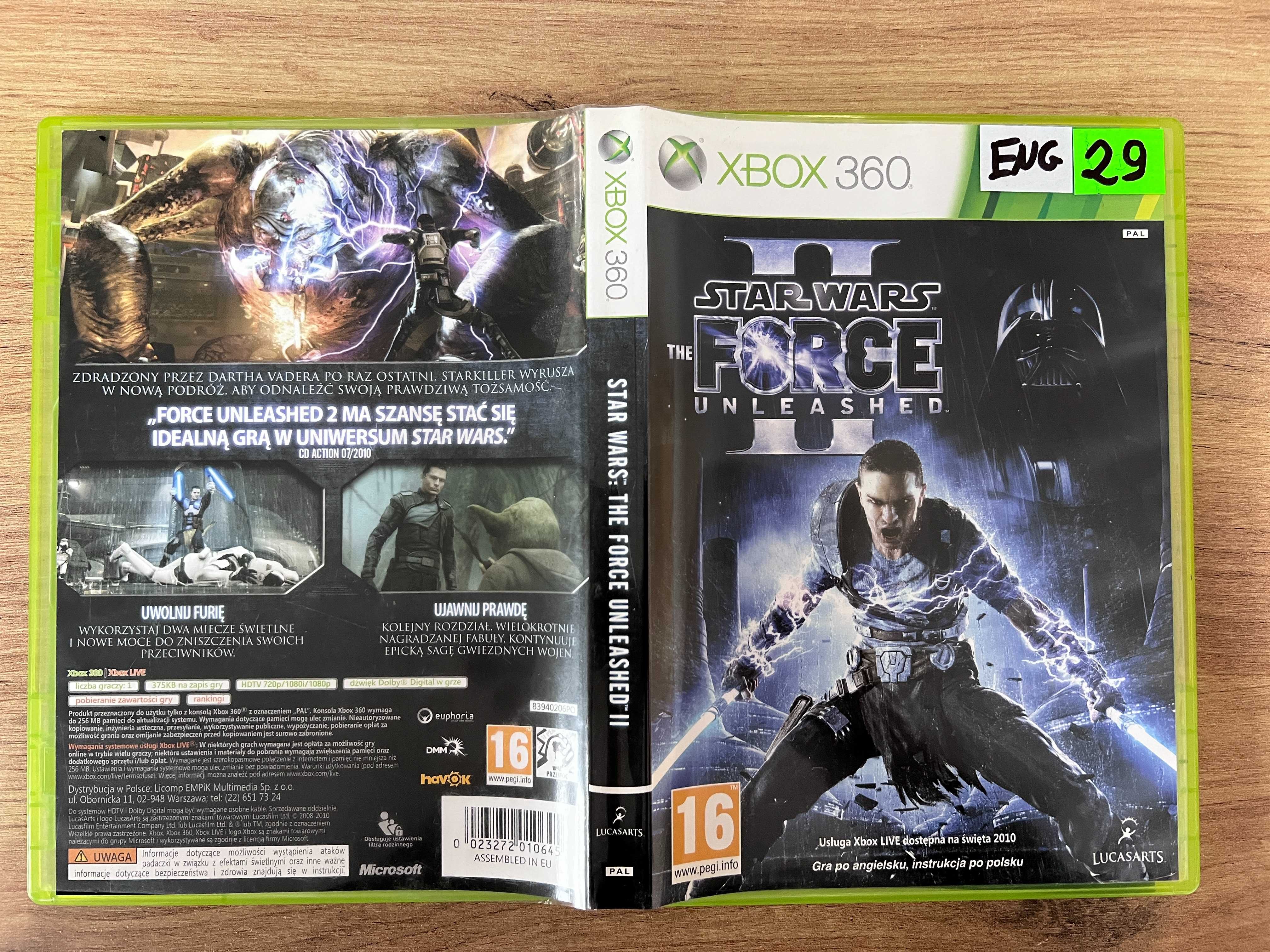 Star Wars The Force Unleashed Xbox 360 | Sprzedaż | Skup | Wymiana |