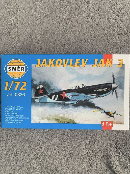 Samolot Jakovlev Jak 3 model do sklejania smer 0836