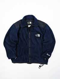 The North Face gruby granatowy polar windstopper L logo