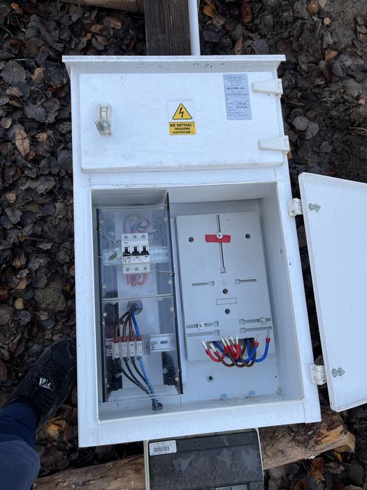 Skrzynka elektryczna przyłącze budowlane, rozdzielnia