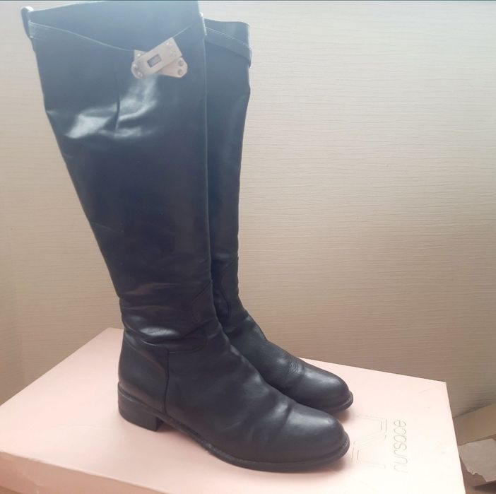 Сапоги зимние Nursace 40р. 26.5 см стелька Италия Кожа на овчине