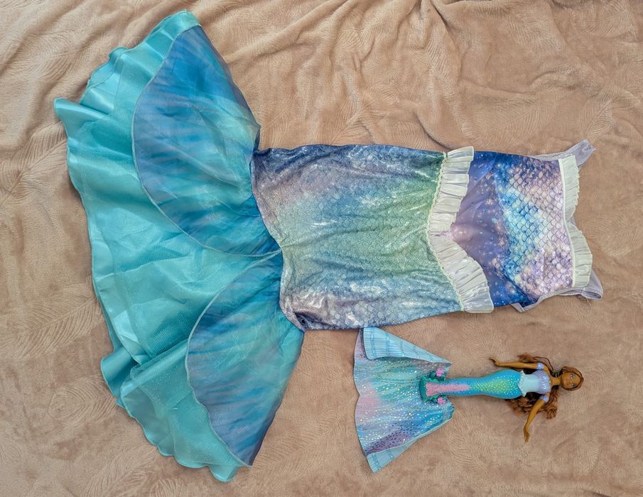 Карнавальна сукня русалка Аріель на 5-6 років. В стані нової