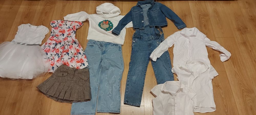 Zestaw ubrań dziewczynka 110-134