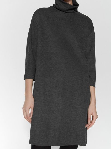 Туніка Zara плаття тепле з горловиною Сіре