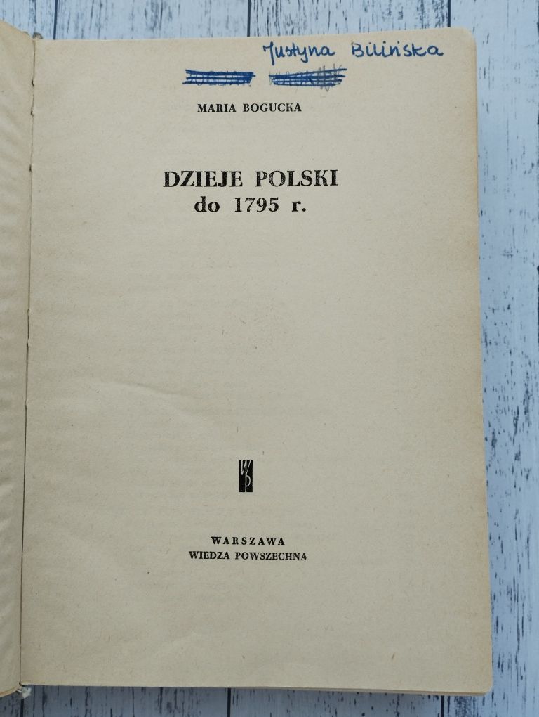 Dzieje Polski do 1795 r. - Maria Bogucka