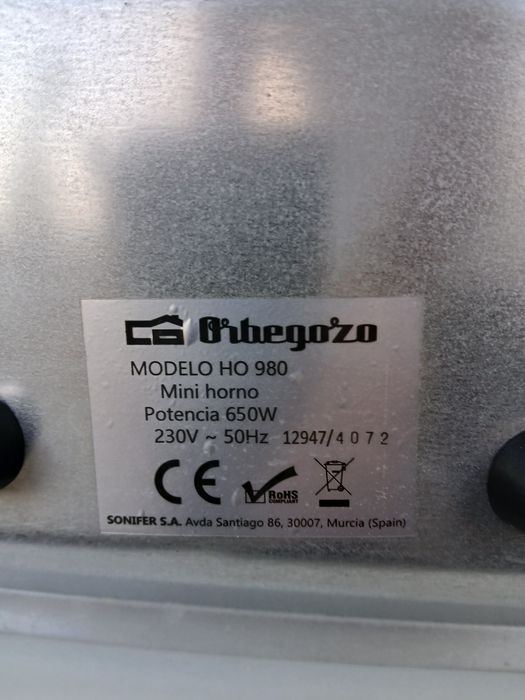 Forno de mesa 650w - forninho