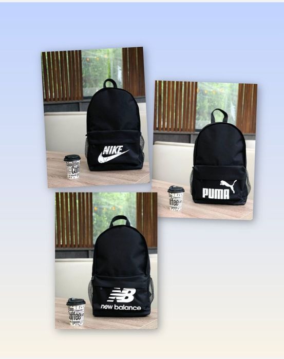 Рюкзак чоловічій підлітковий Puma New balance Nike