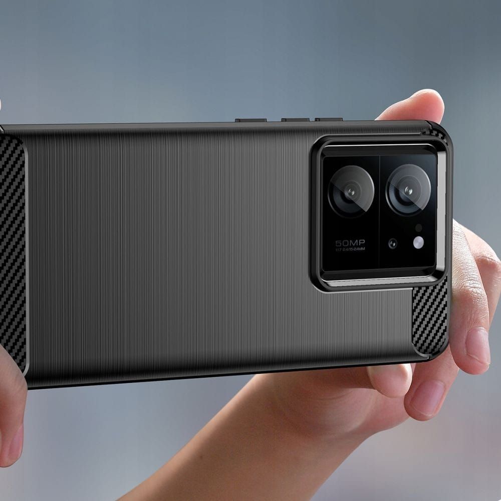 tech-protect tpucarbon xiaomi 13t / 13t pro black