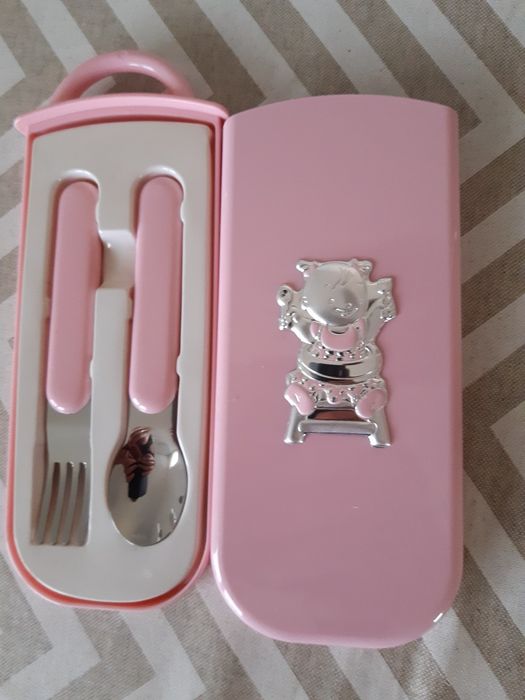 Set colher e garfo bebé