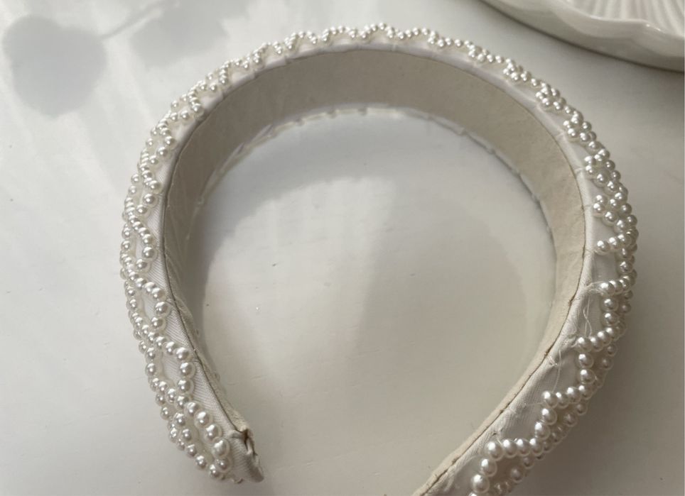 Шовковий обруч перлинами