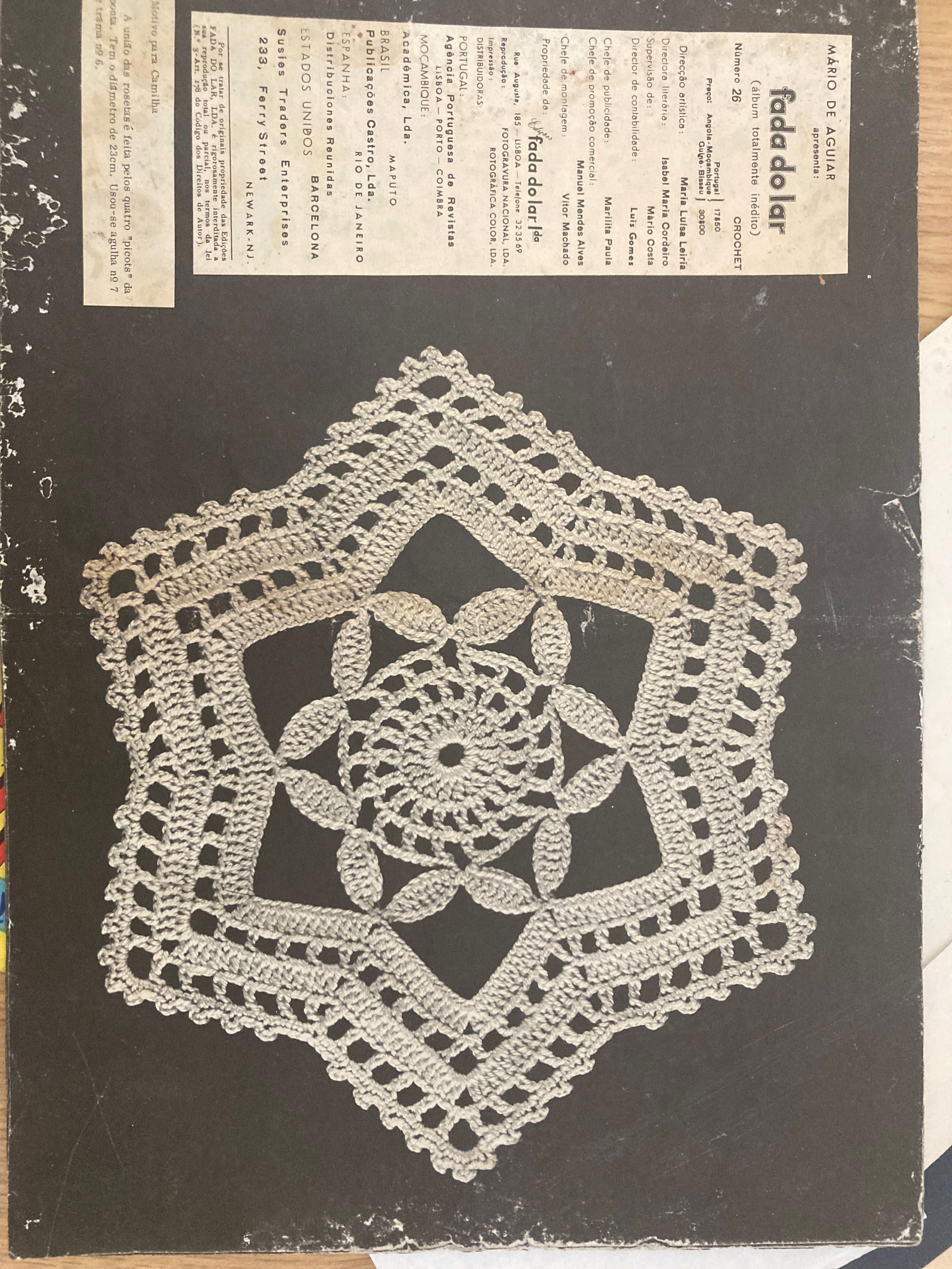 Revistas de crochet “fada do lar” n. 82, 24, 69 e 100 e 26