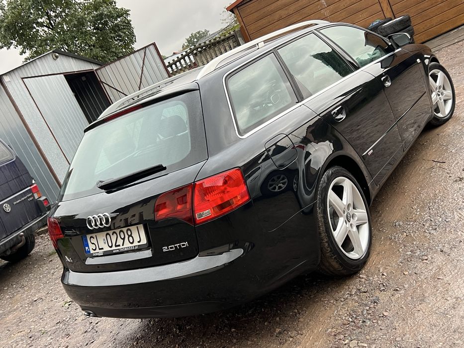 Audi A4 B7 2.0 140KM 8v 2007R S-Line Czarny Sufit Klimatron Bez Rdzy!!