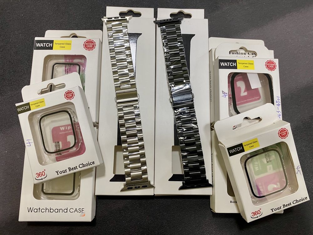 Kit Capa e Bracelete/Pulseira - Apple Watch 1/2/3/4/5/6/SE/7/8/9/Ultra