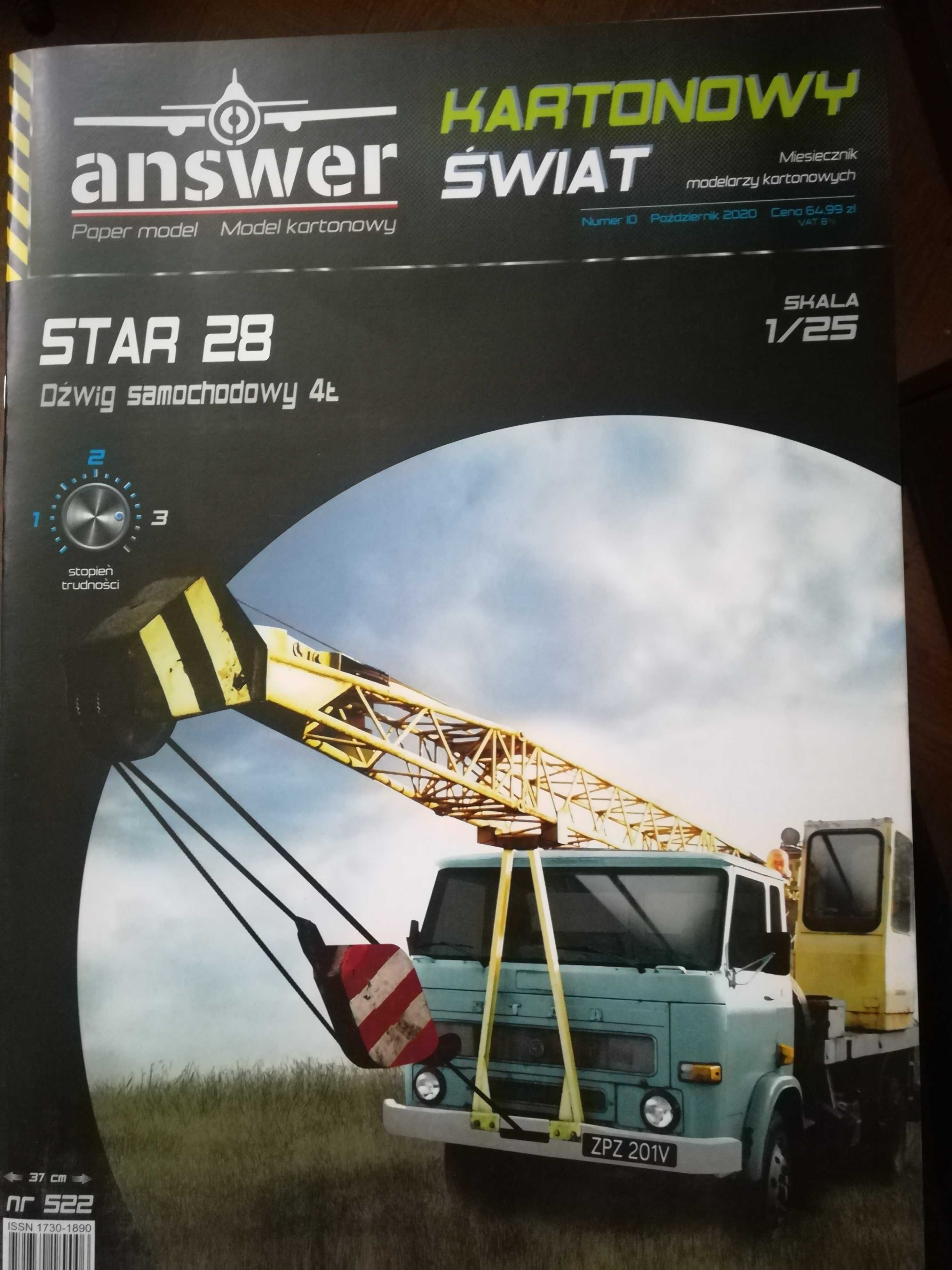 Answer Dźwig Star 28 4t model kartonowy