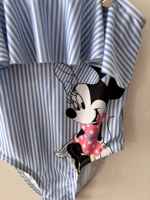 Strój kąpielowy z falbanką i myszką Minnie r. 116