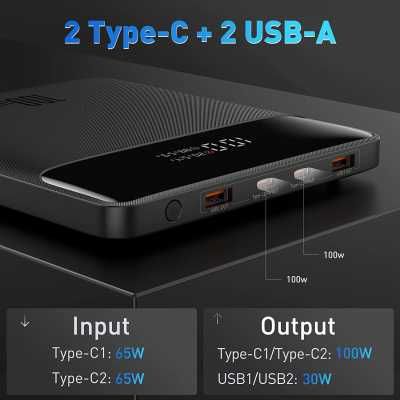Павербанк для ноутбука Baseus Blade 20000mAh 100W