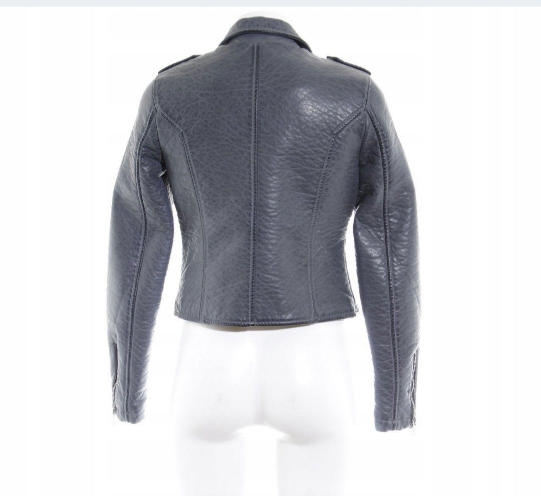 VERO MODA ramoneska skóra  Kurtka typu biker 36 S 38 M szary