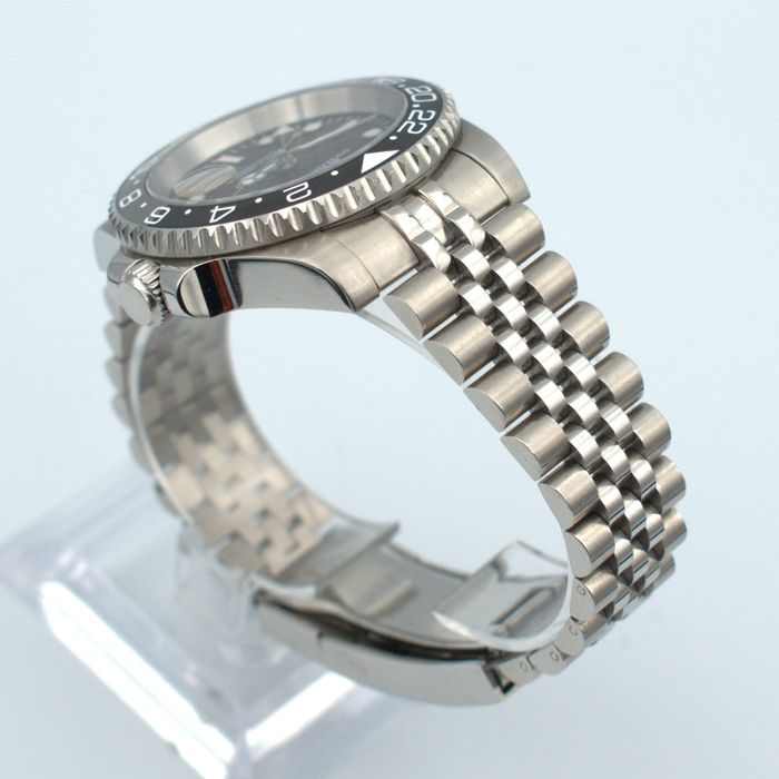 SEIKO MOD GMT Master Bruce Wayne Szary Jubilee Custom NOWY
