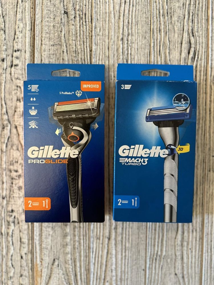 Бритвы Gillette с запасными кадриджами