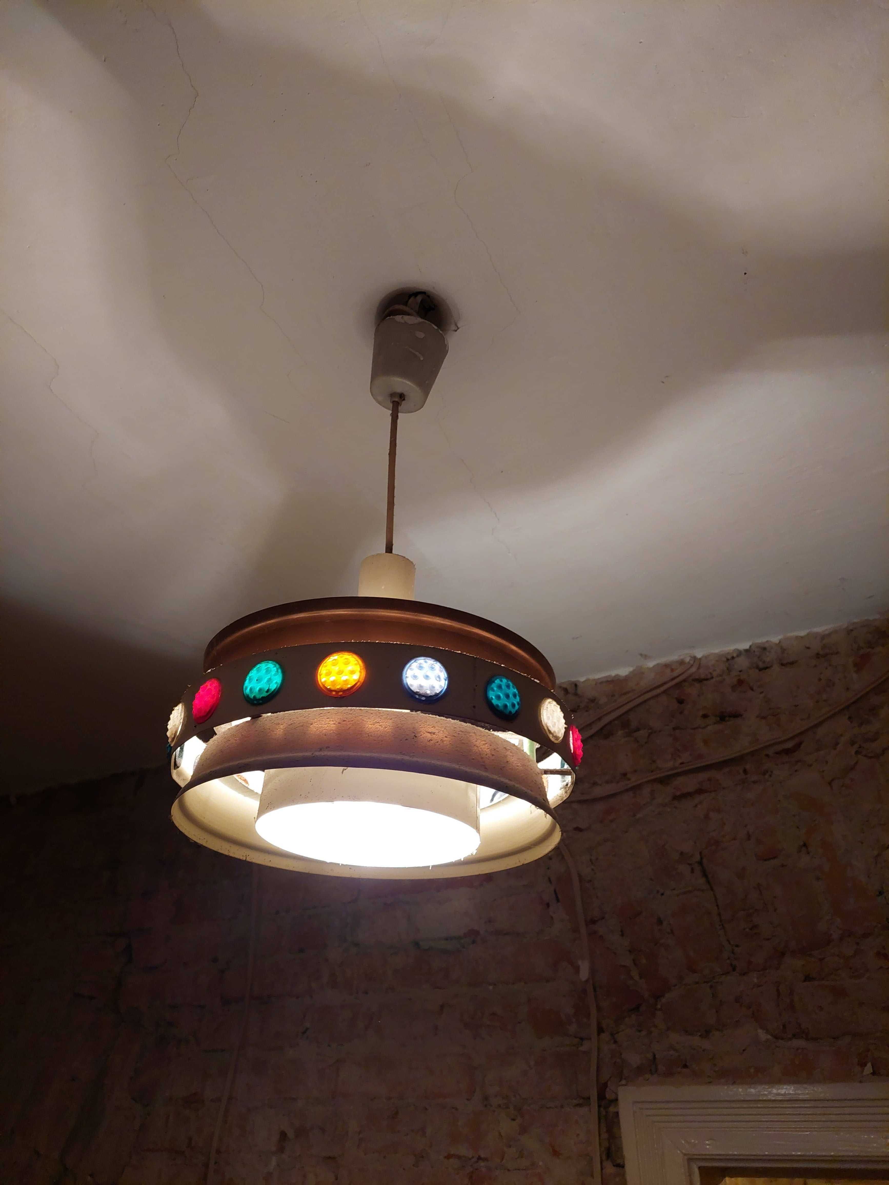 Lampa abażur ufo prl