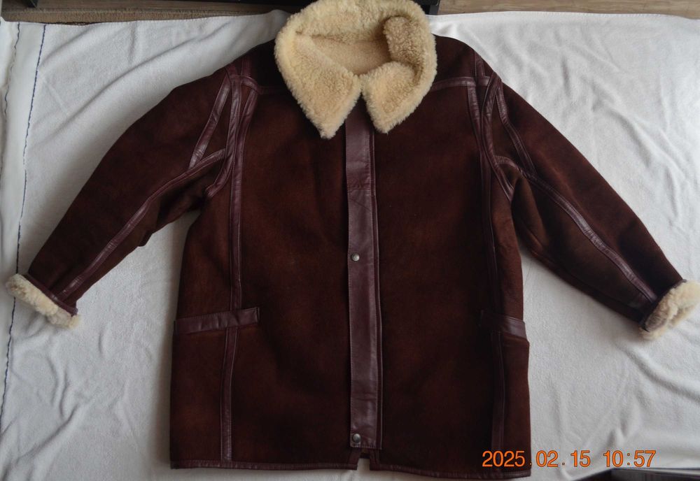 Kożuch męski skórzany / pilotka