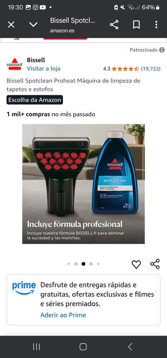 Aspirador de tecidos colchão/sofá