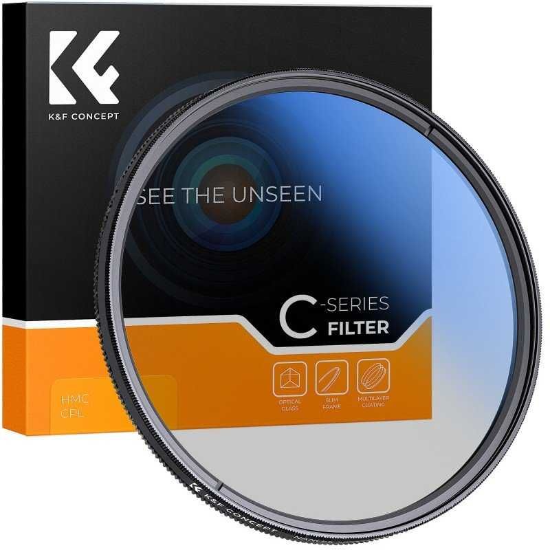 K&F Concept CPL Slim 49mm (Filtro Polarizador Circular) - NOVO