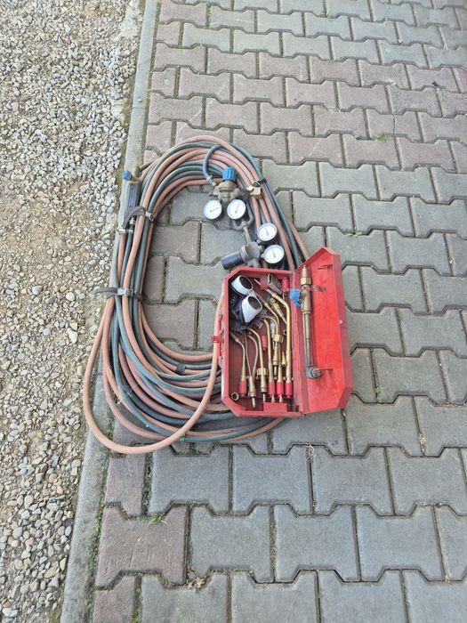 Komplet do spawania gazowego tlen acetylen reduktor palnik