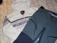 sweter LMC NORWAY polarowy XL/XXL z kapturem + spodnie MOVE ONA XL