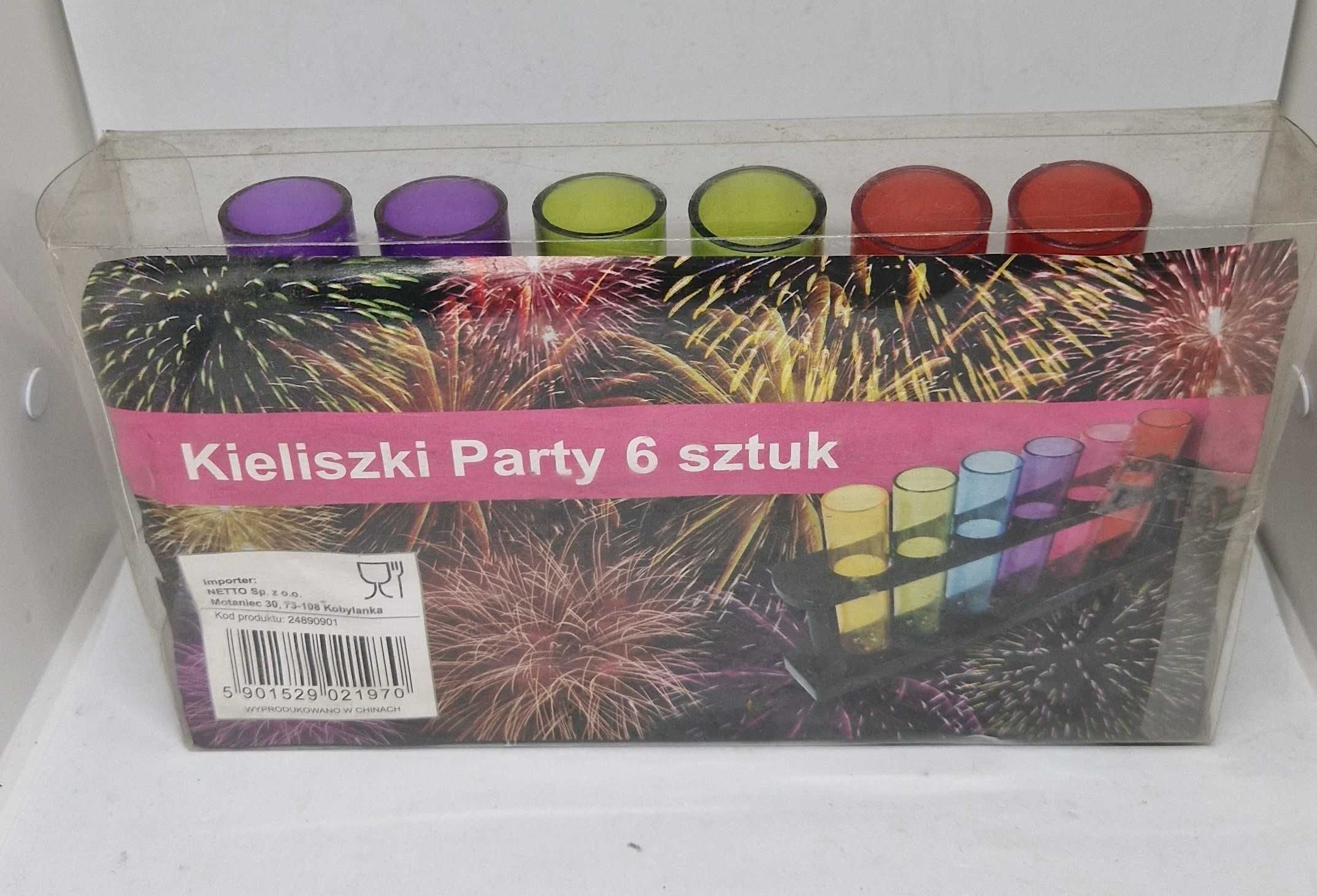 Kieliszki probówki party 6 sztuk NOWE