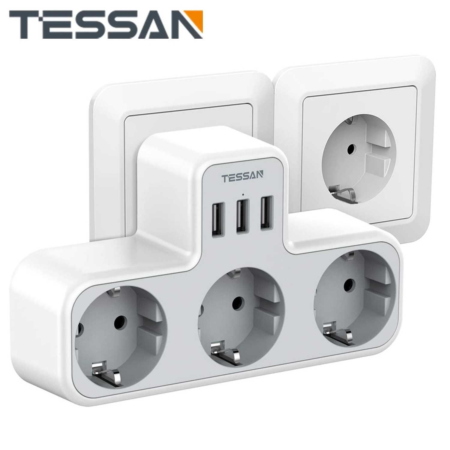 Розгалужувач для розетки Tessan TS-323