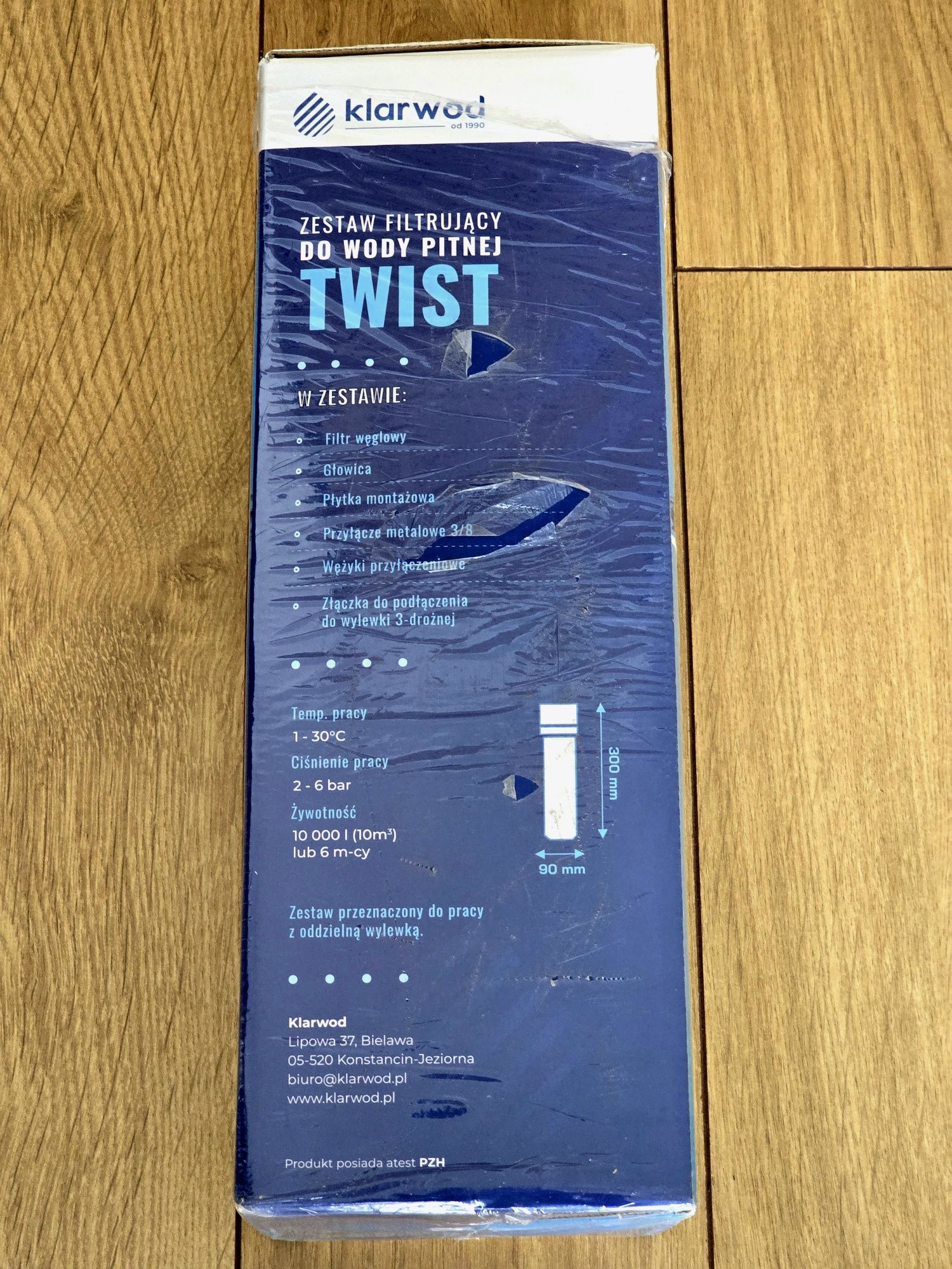 Klarwod Twist - zestaw filtrujący do wody pitnej