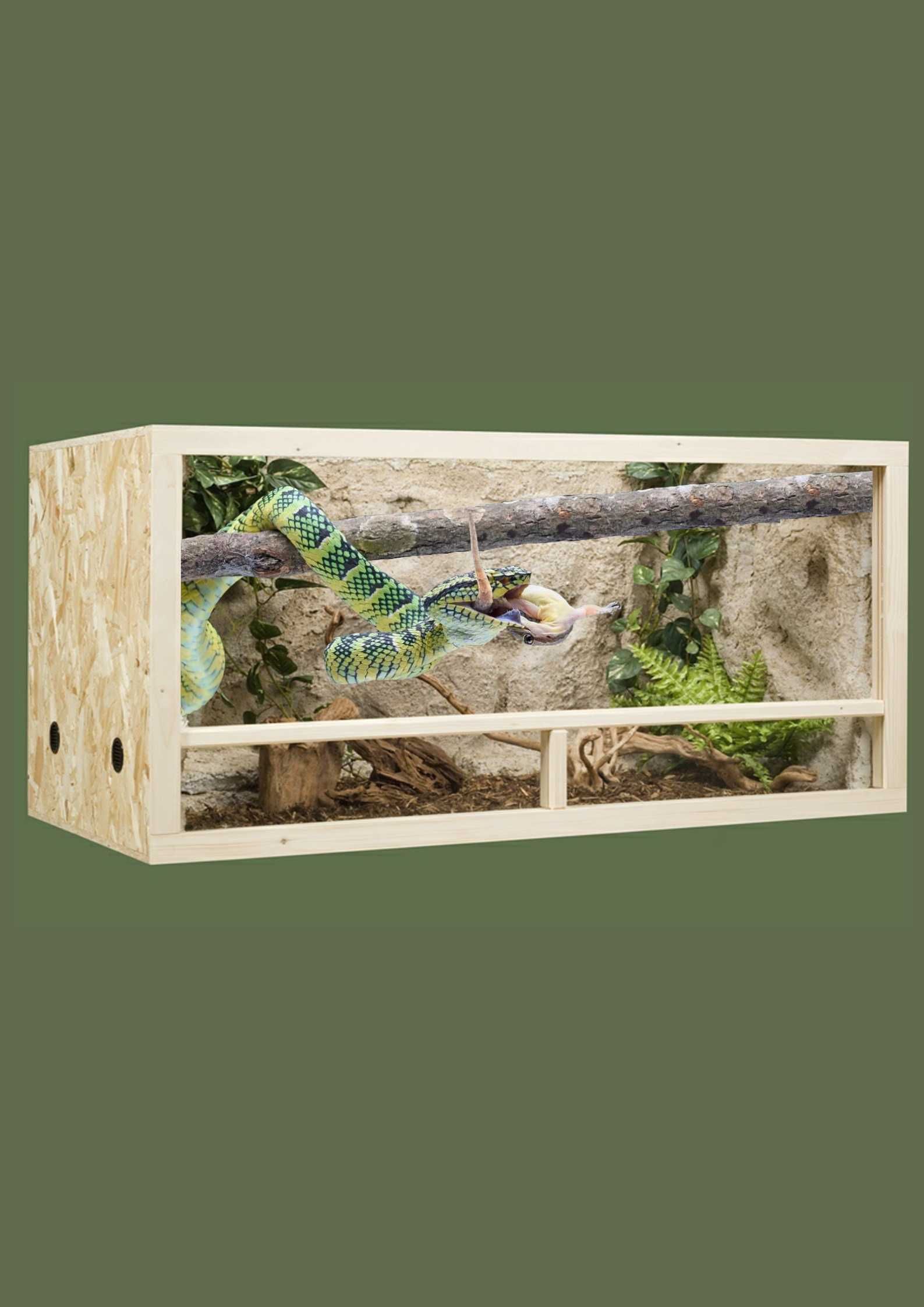 Terrarium z płyty OSB 150x80x80 cm