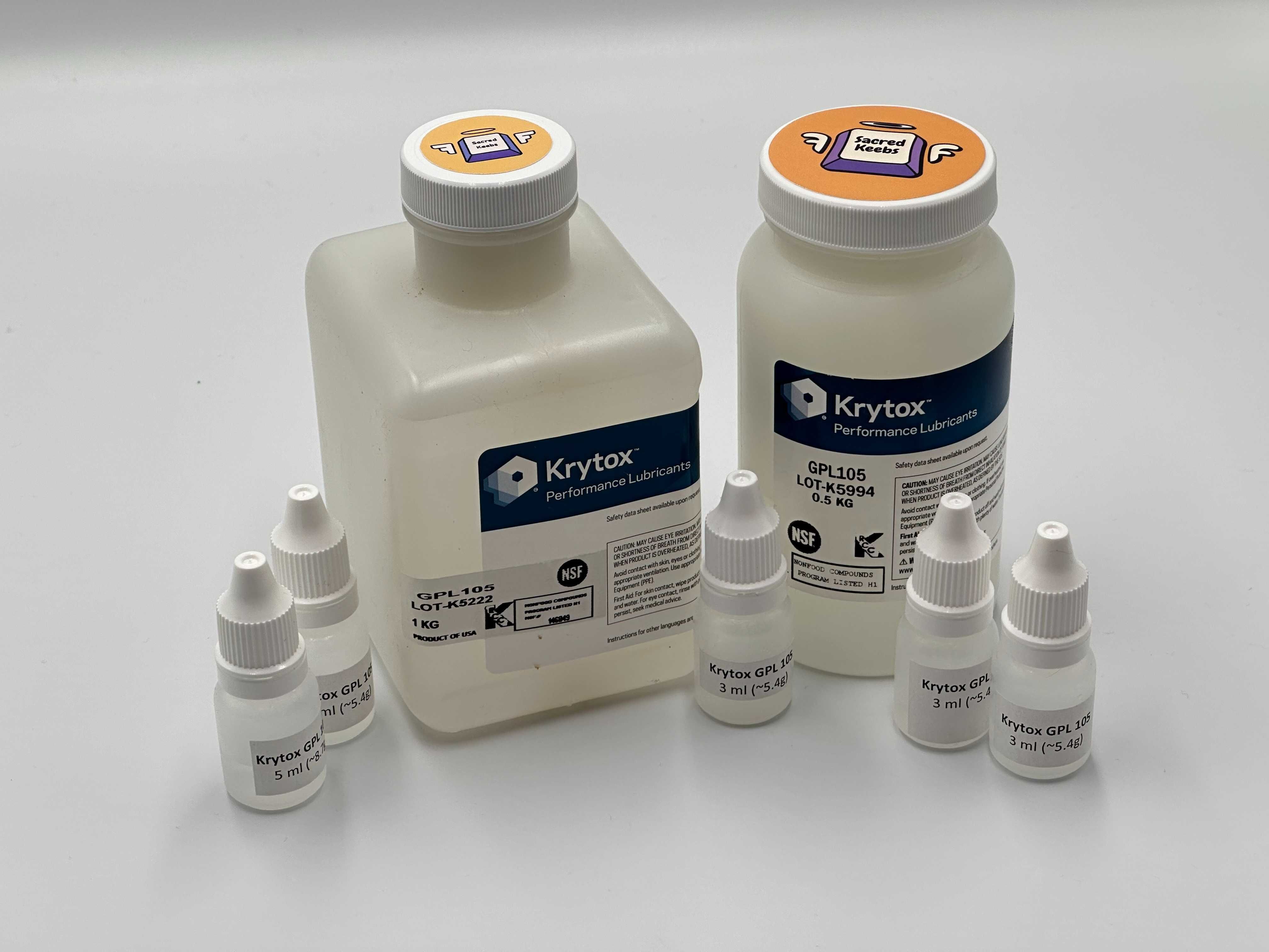 Оригінальні мастила для клавіатур Krytox 205g0, Krytox 105, Tribosys