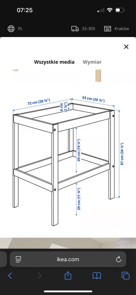 Przewijak Ikea Sniglar