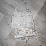 Nowa piżama etam S Silk100% jedwabna kolor milky