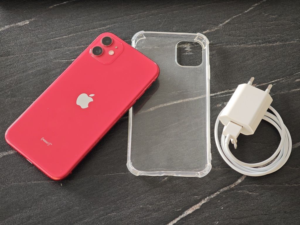 Iphone 11 64GB Czerwony (Product Red) - Nowa bateria!