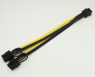 Кабель переходник питания видеокарты PCI-e 6 pin->2*8 pin (6+2).