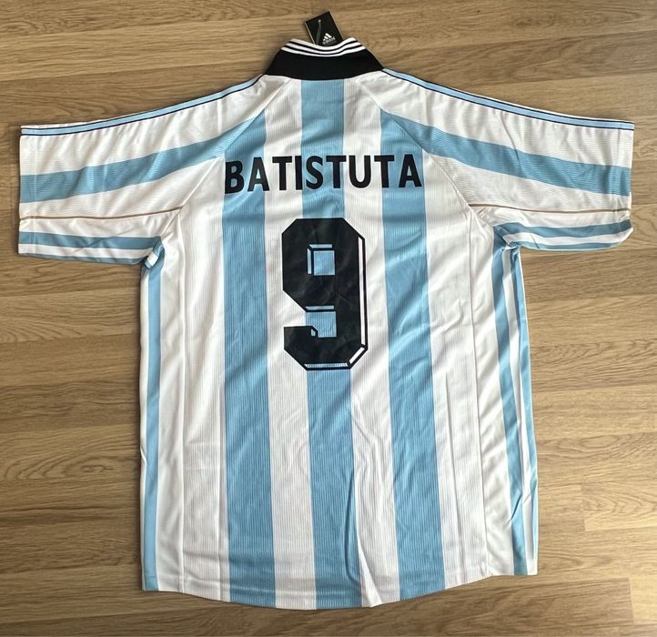 Ретро игровая футболка,форма,сборная Аргентины Батистута
