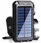 powerbank 20000mah solarny uniwersalny latarka moc power bank
