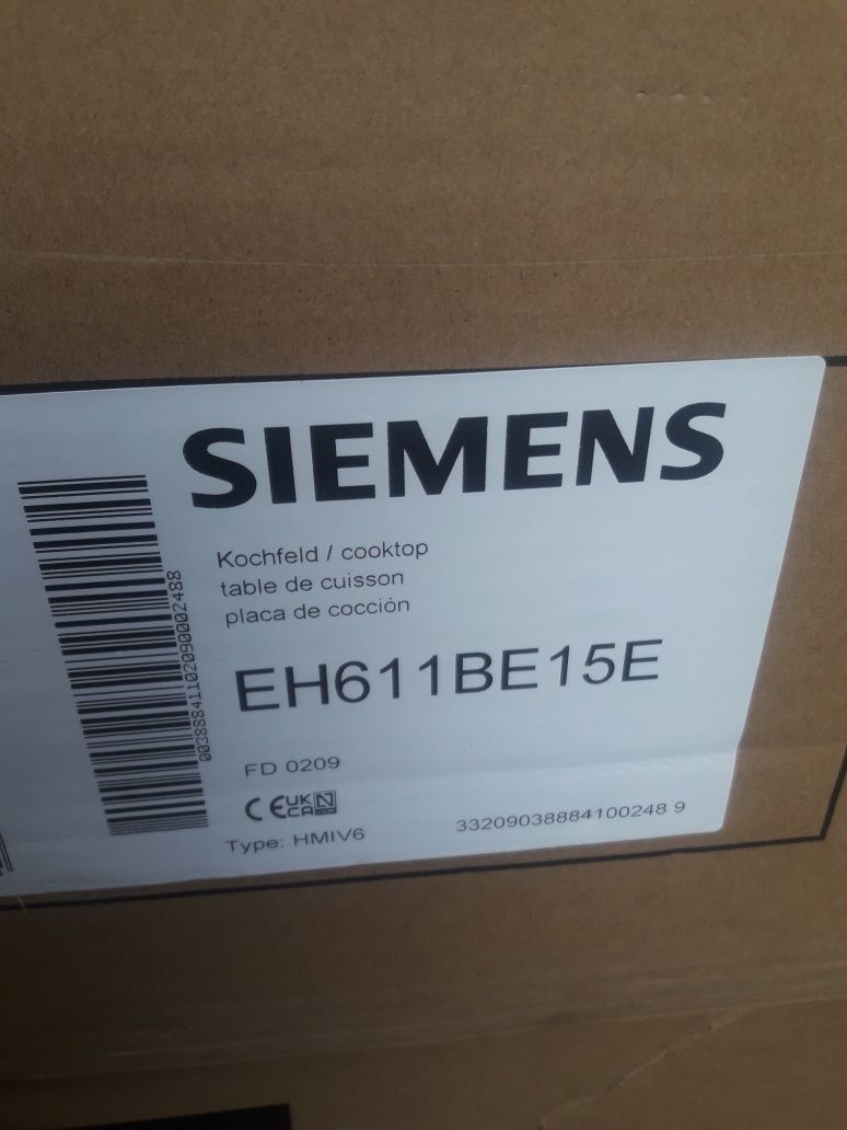 Plyta indukcyjna z okapem siemens eh611be15e