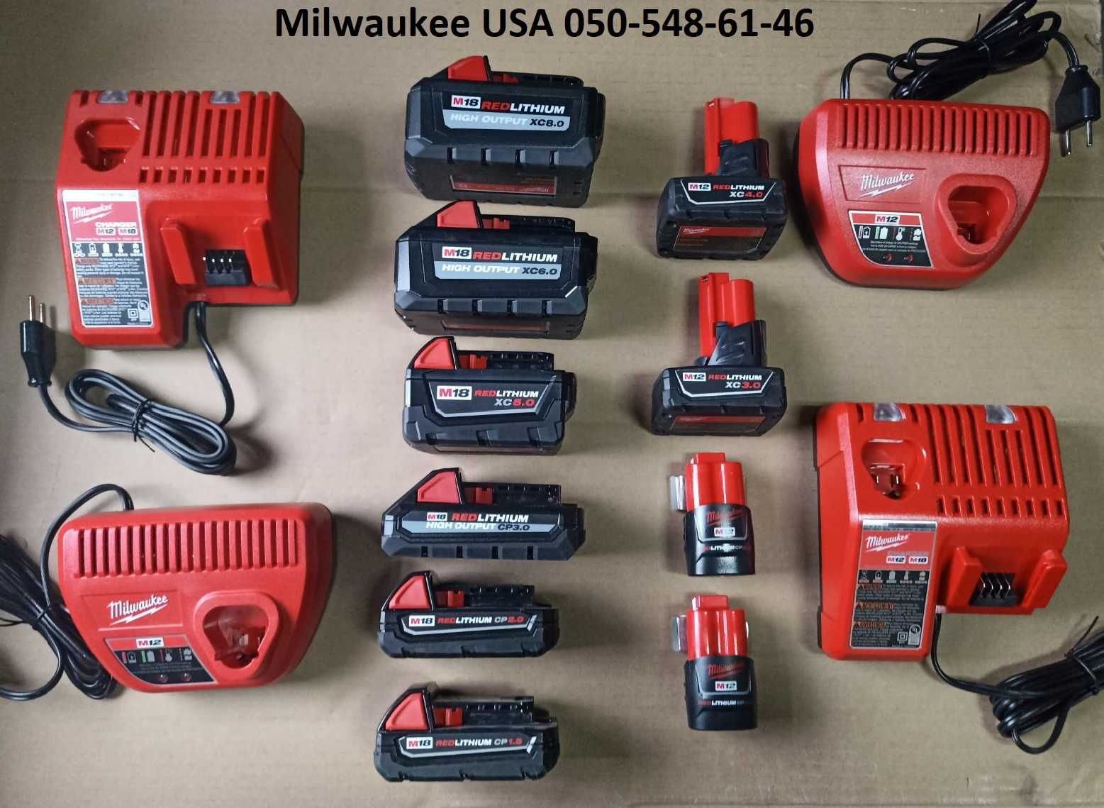 Аккумуляторний інструмент Milwaukee М12 та М18 Оригінал США