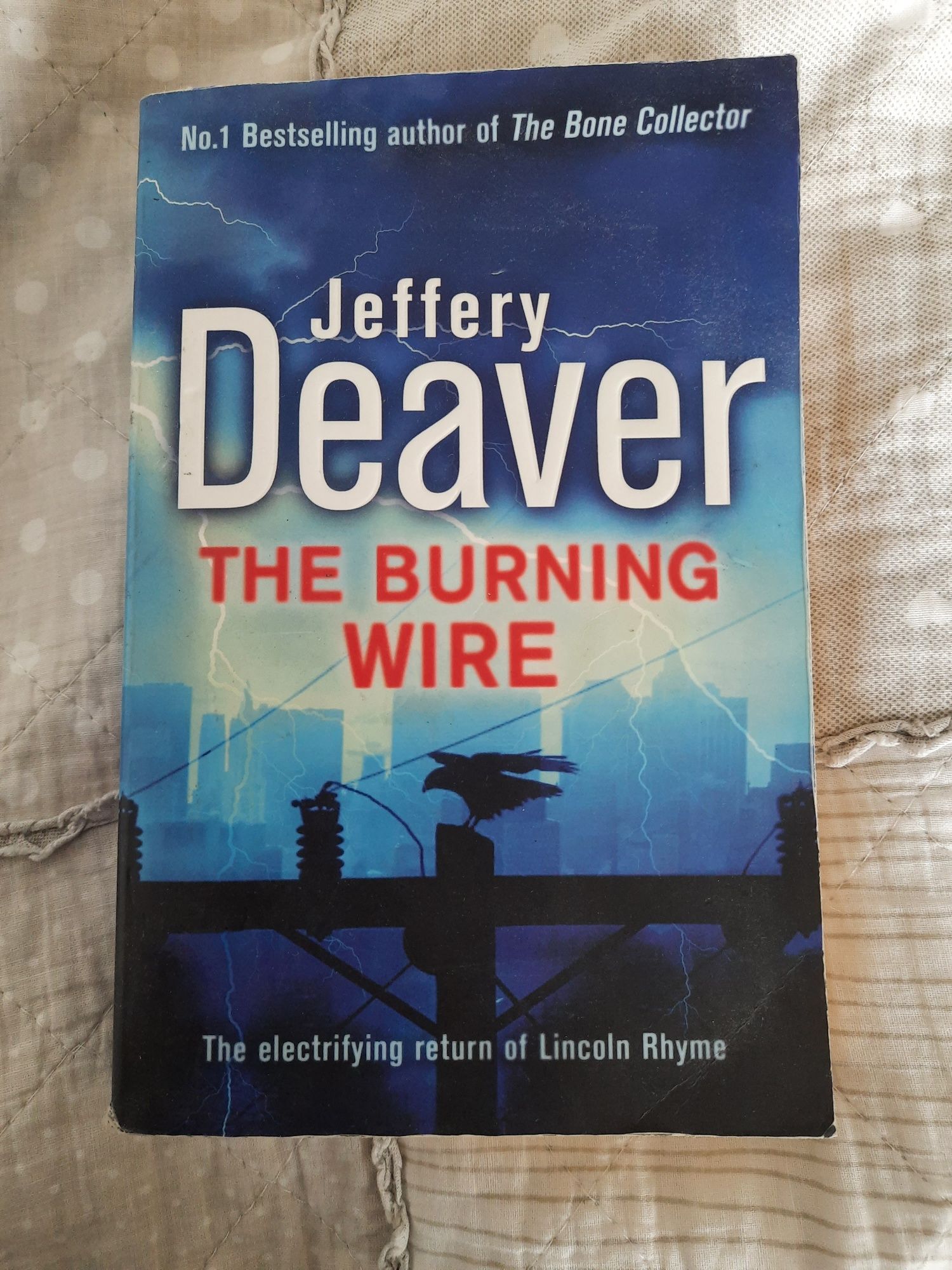 The burning wire Jeffery Deaver ksiazka po angielsku