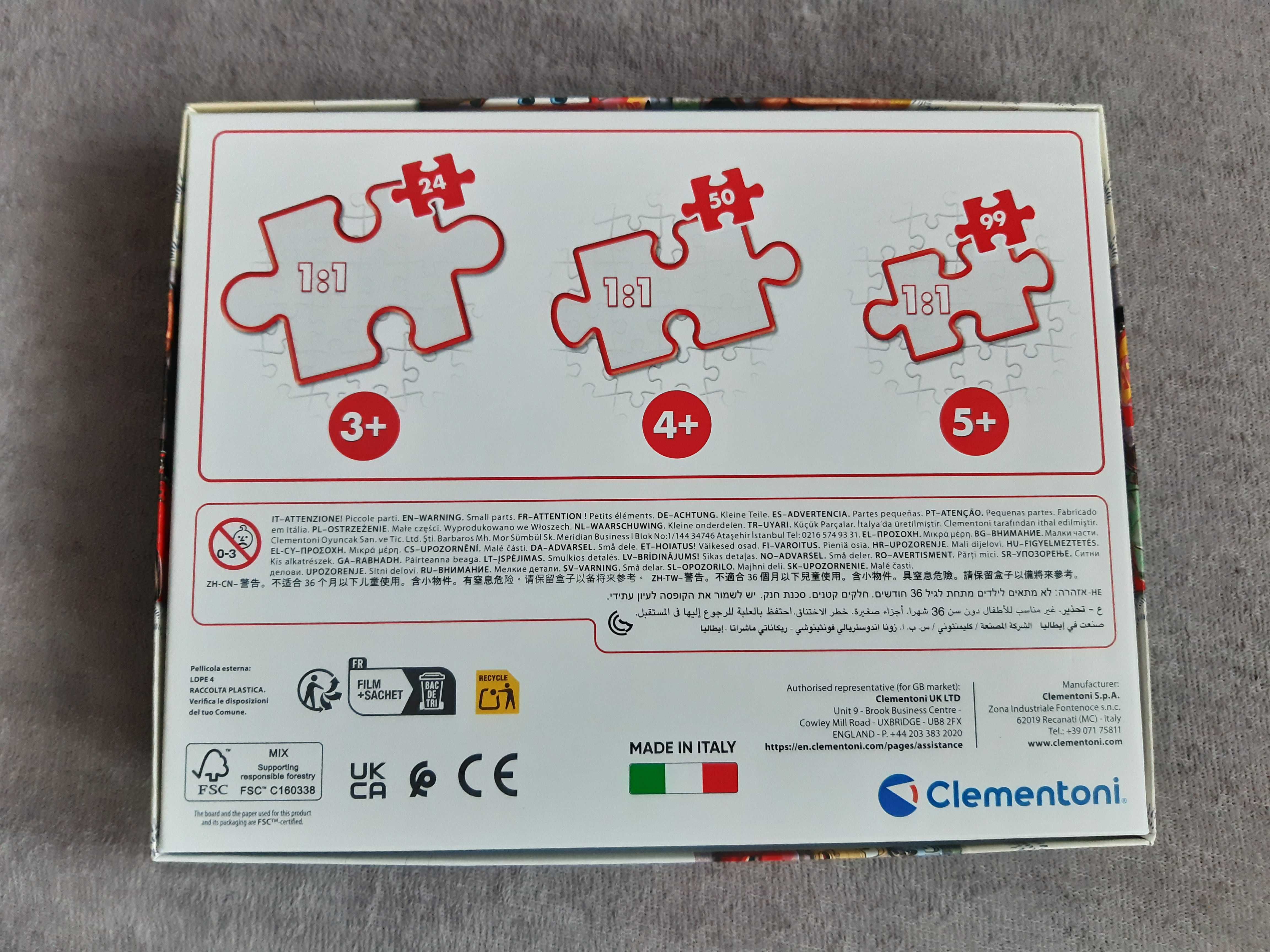 Puzzle Auta 24 elementy Clementoni