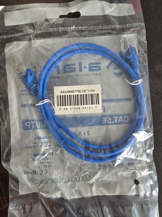 Kabel sieciowy rj45 1 m 10 szt