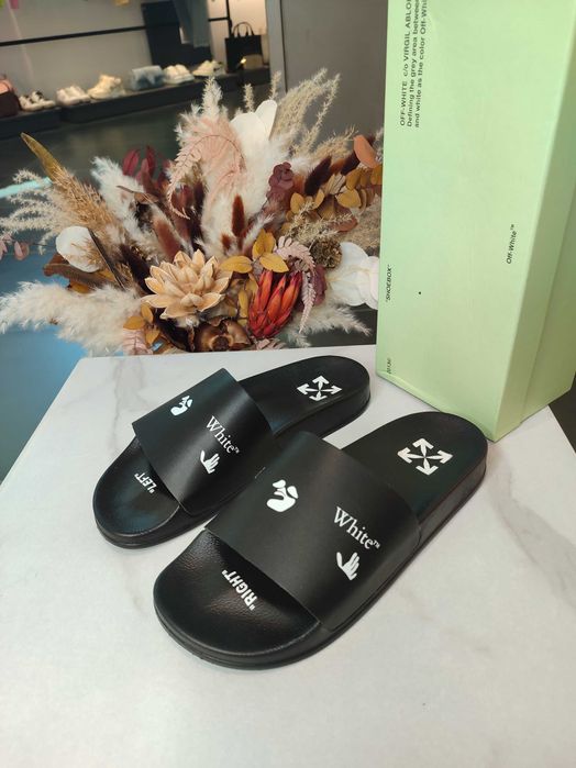 Сланці Off-White Logo Sliders Black