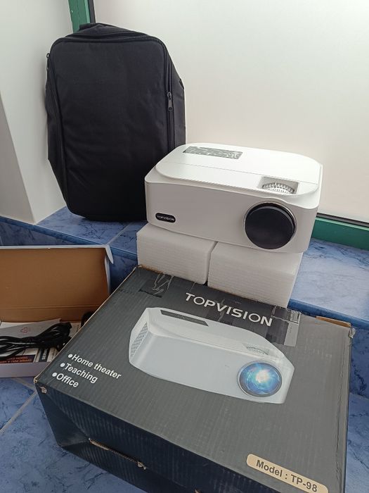 Projektor LCD TopVision TP-98 - rzutnik, biały