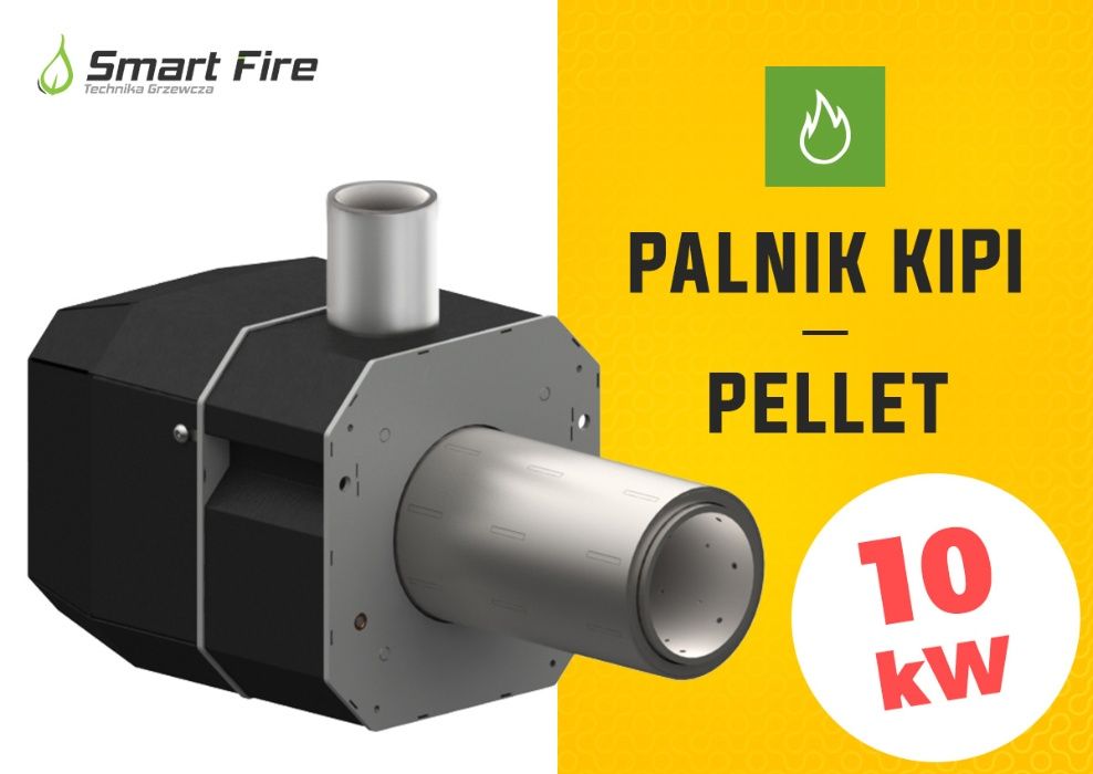 palnik na pellet kipi 10 kW najmniejszy samoczyszczący obrotowy revo