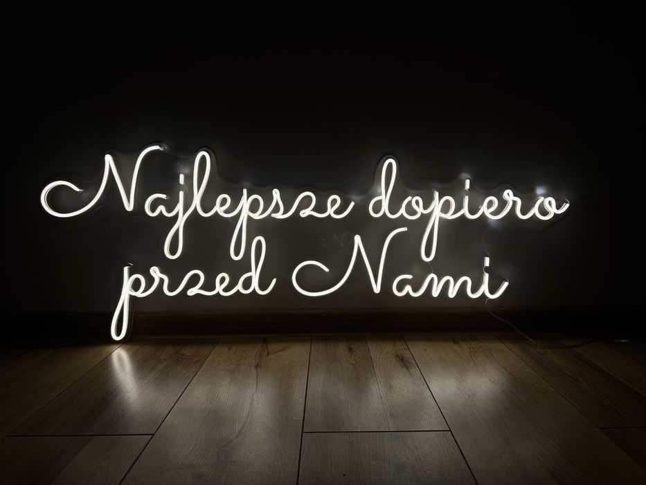 Ledon wynajem Najlepsze dopiero przed nami wesele dekoracje ślubne Led